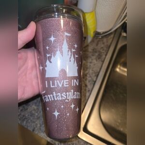 Disney Glitter Fantasyland Tumbler